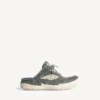 Mavi/krem rengi kadın Hamptons denim terlik Mavi/krem rengi kadın Hamptons denim terlik