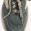 Mavi/krem rengi kadın Hamptons denim terlik Mavi/krem rengi kadın Hamptons denim terlik