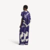 Mavi renkli kadın fırça desenli pijama pantolonu Mavi renkli kadın fırça desenli pijama pantolonu