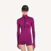Menekşe/turuncu renkli kadın techwear kısa uzun kollu bodysuit Menekşe/turuncu renkli kadın techwear kısa uzun kollu bodysuit
