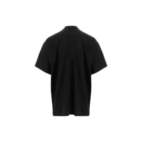Mesh Crewneck Oversized Tişört “Siyah” 694576TMVD41000