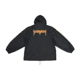 Metallica Kapüşonlu Rüzgarlık Ceket “Black Orange” 698831TMO101000