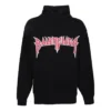 Metallica Kapüşonlu Sweatshirt Orta Kesim “Siyah Turuncu” 743802T32698035