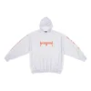 Metallica Kapüşonlu Sweatshirt Oversized Kesim “Dirty White Orange” 697879TMV890901