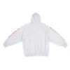 Metallica Kapüşonlu Sweatshirt Oversized Kesim “Dirty White Orange” 697879TMV890901