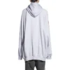 Metallica Kapüşonlu Sweatshirt Oversized Kesim “Dirty White Orange” 697879TMV890901