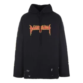 Metallica Kapüşonlu Sweatshirt Oversized Kesim “Siyah Turuncu” 698083TMV891055 Metallica Kapüşonlu Sweatshirt Oversized Kesim “Siyah Turuncu” 698083TMV891055