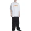 Metallica Kısa Kollu Tişört Oversized Kesim “Beyaz Turuncu” 694576TMV880901
