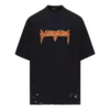 Metallica Kısa Kollu Tişört Oversized Kesim “Siyah Turuncu” 694576TMV881055
