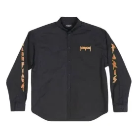 Metallica Uzun Kollu Gömlek Oversized Kesim “Siyah Turuncu” 699053TYB181000