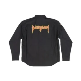 Metallica Uzun Kollu Gömlek Oversized Kesim “Siyah Turuncu” 699053TYB181000