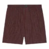 Mikro Tartan Desenli Boxer Şort “Red” 6584004A8B76464