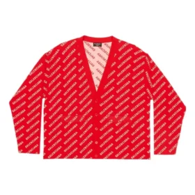 Mini Allover Logo Hırka “Red White” 699822T32336090