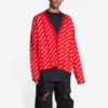 Mini Allover Logo Hırka “Red White” 699822T32336090