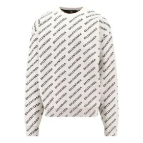 Mini Allover Logo Kazak “Beyaz Siyah” 736247T32339054