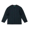 Mini Allover Logo Kazak “Koyu Mavi Yeşil” 736247T32334301