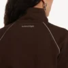 Moka rengi kadın techwear eşofman ceket Moka rengi kadın techwear eşofman ceket