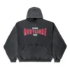 Montaigne Kapüşonlu Sweatshirt Geniş Kesim “Black Faded” 803265TRVN21048