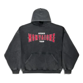 Montaigne Kapüşonlu Sweatshirt Geniş Kesim “Black Faded” 803265TRVN21048 Montaigne Kapüşonlu Sweatshirt Geniş Kesim “Black Faded” 803265TRVN21048