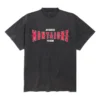 Montaigne Oversized Tişört “Black Faded” 787349TRVN31048