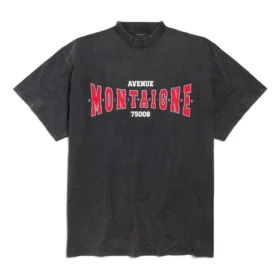 Montaigne Oversized Tişört “Black Faded” 787349TRVN31048