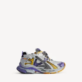Mor/turuncu/gri renkli erkek Runner sneaker’ı Mor/turuncu/gri renkli erkek Runner sneaker’ı