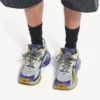 Mor/turuncu/gri renkli erkek Runner sneaker’ı Mor/turuncu/gri renkli erkek Runner sneaker’ı