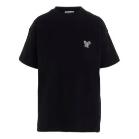 Nakışlı Kısa Kollu Unisex Siyah 612965TIVD31000