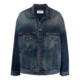 Nakışlı Logo Denim Ceket “Mavi” 671889TJW754021