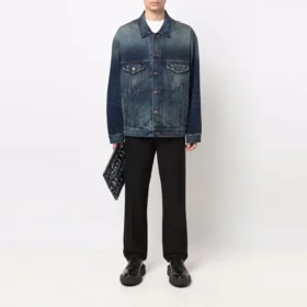 Nakışlı Logo Denim Ceket “Mavi” 671889TJW754021