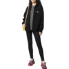 Nakışlı Logo Fermuarlı Kapüşonlu Kapüşonlu Sweatshirt “Siyah” 674719TLVH81070