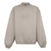 Nakışlı Logo’lu Bisiklet Yaka Sweatshirt “Bej” 656999-TKV74-2966