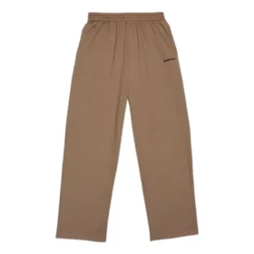 Nakışlı Logo Pamuklu Jogging Pantolon “Brown” 674594TMVF57761