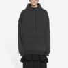 Nakışlı Logolu Kapüşonlu Sweatshirt “Siyah” 578135TLVB81146