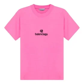 Nakışlı Yuvarlak Yaka Kısa Kollu Pembe 612964TJVD95764