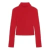 Nervürlü Desenli FREE Balıkçı Yaka Kazak “Red” 662722T32106167