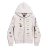 İş İngilizcesi Fermuarlı Kapüşonlu Sweatshirt “Off White” 788243TQVH69016