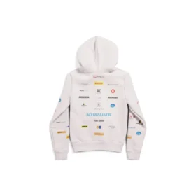 İş İngilizcesi Fermuarlı Kapüşonlu Sweatshirt “Off White” 788243TQVH69016
