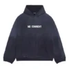 No Comment Geniş Kesim Kapüşonlu Sweatshirt “Lacivert” 674986TLVG43967
