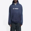 No Comment Geniş Kesim Kapüşonlu Sweatshirt “Lacivert” 674986TLVG43967
