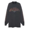 Offshore Uzun Kollu Tişört Oversized “Black Faded” 739027TPVM81568