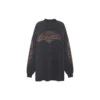 Offshore Uzun Kollu Tişört Oversized “Black Faded” 739027TPVM81568