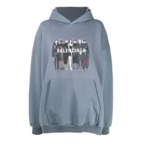 Orijinal Balenciaga Oversized Kapüşonlu Sweatshirt “Gri” 620973TIV481404