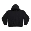 Orta Kesim Kapüşonlu Sweatshirt “Black Faded” 742603TOVF39034