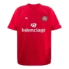 Oversized Futbol Tişörtü “Kırmızı Beyaz” 641658TJV516540