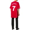 Oversized Futbol Tişörtü “Kırmızı Beyaz” 641658TJV516540