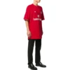 Oversized Futbol Tişörtü “Kırmızı Beyaz” 641658TJV516540