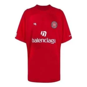 Oversized Futbol Tişörtü “Kırmızı Beyaz” 641666TJV056540
