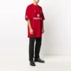 Oversized Futbol Tişörtü “Kırmızı Beyaz” 641666TJV056540