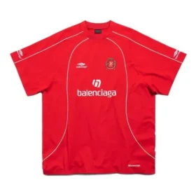 Oversized Futbol Tişörtü “Kırmızı Beyaz” 777705TPVV36643
